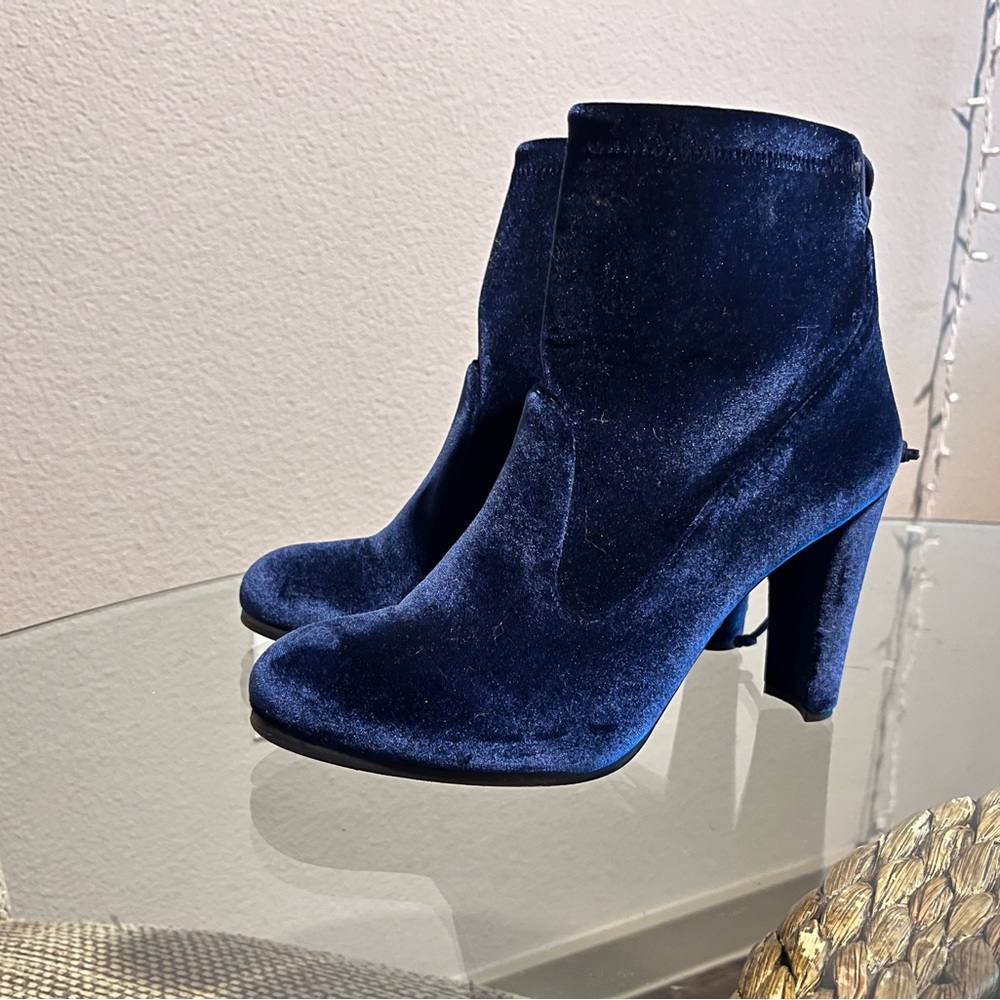Stuart Weitzman Blue Booties